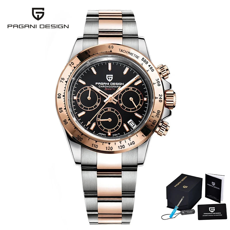 2024 New Men'S Watches Quartz Business Watch Mens Watches Top Brand Luxury Watch Men Chronograph VK63 Reloj Hombre