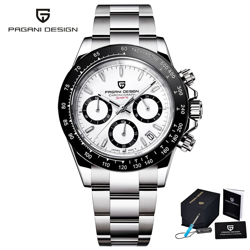 2024 New Men'S Watches Quartz Business Watch Mens Watches Top Brand Luxury Watch Men Chronograph VK63 Reloj Hombre