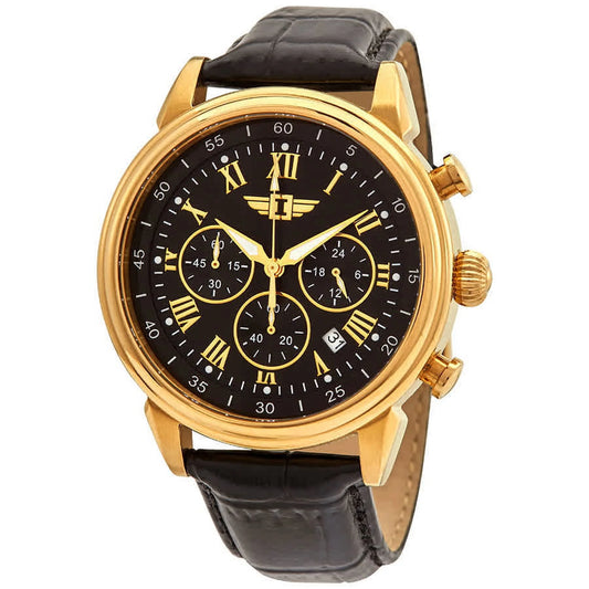 I Chronograph Black Dial Men'S Watch IBI-90242-003
