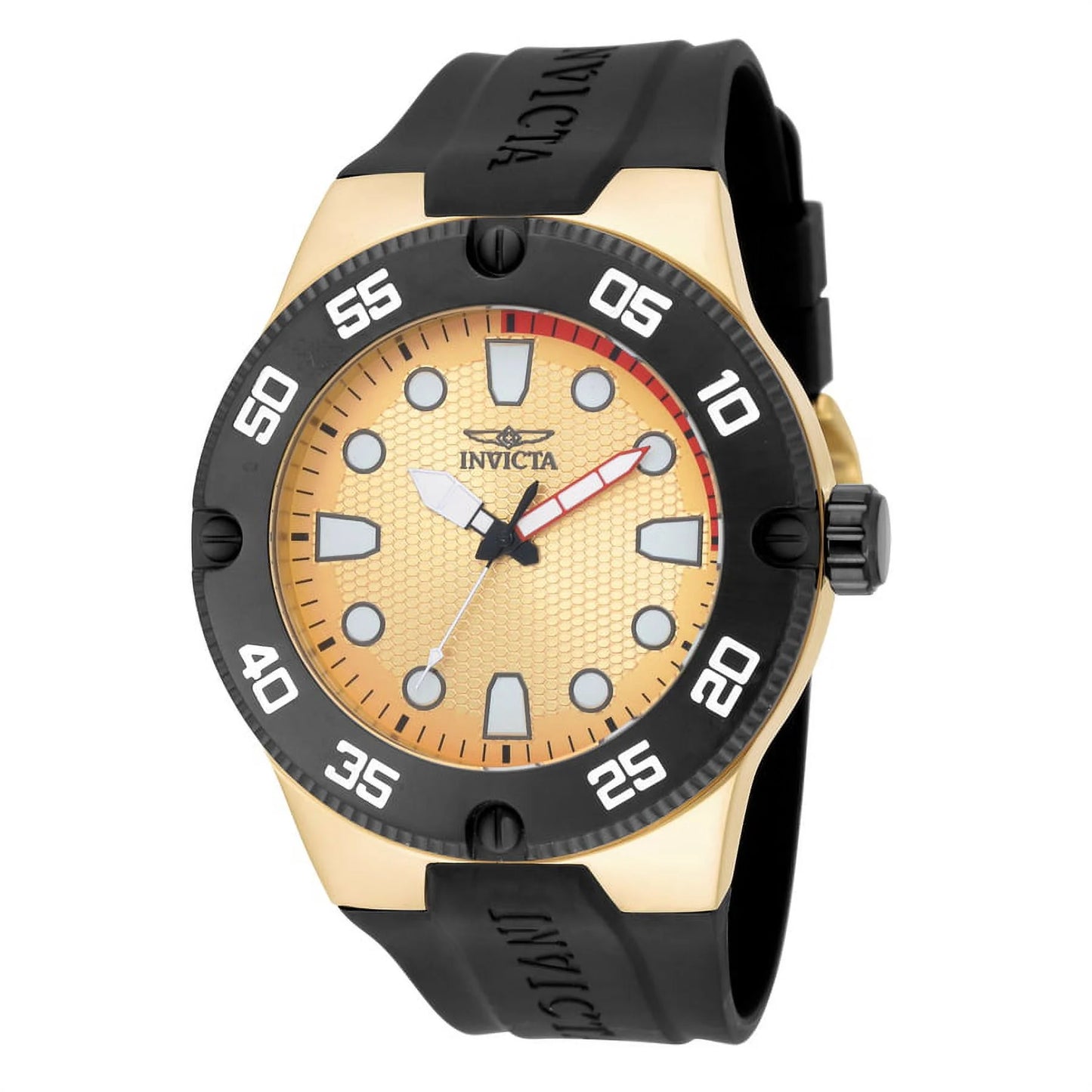 Pro Diver Quartz Gold Dial Men'S Watch 18024
