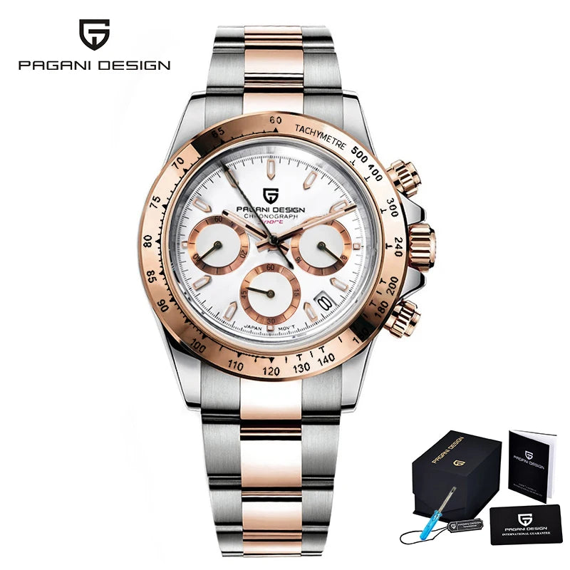 2024 New Men'S Watches Quartz Business Watch Mens Watches Top Brand Luxury Watch Men Chronograph VK63 Reloj Hombre